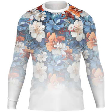 Chokefish™ Long Sleeve Rashguard Floral Men's Shirt-008-2